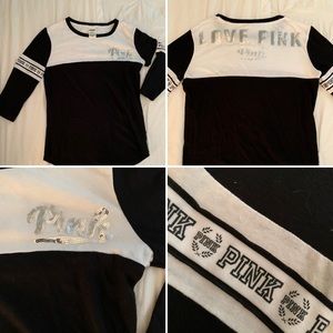 VICTORIA SECRET PINK BLING SHIRT